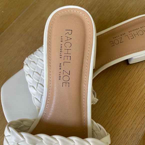 Rachel Zoe White Woven Slide Sandals.Perfect condition, size 8,5 - Picture 2 of 5